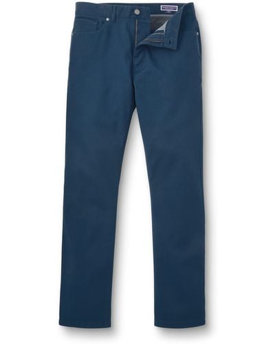 Charles Tyrwhitt Twill Slim Fit 5 Pocket Jeans - Blue