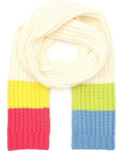 Kate Spade Marble Cable Knit Scarf - Yellow