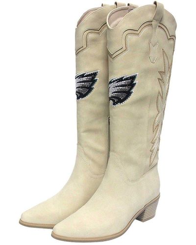 Cuce Philadelphia Eagles Cowboy Boots At Nordstrom - Natural