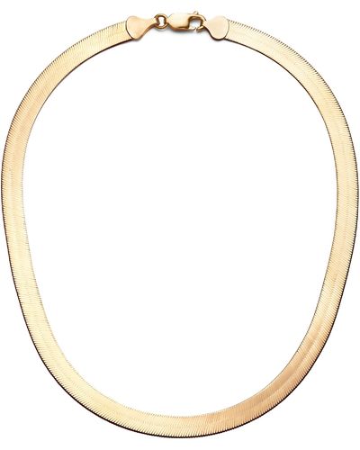 Lana Jewelry Jewelry Casino Herringbone Choker Necklace - Metallic