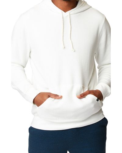 Threads For Thought Triblend Fleece Pullover Hoodie In White At Nordstrom Rack
