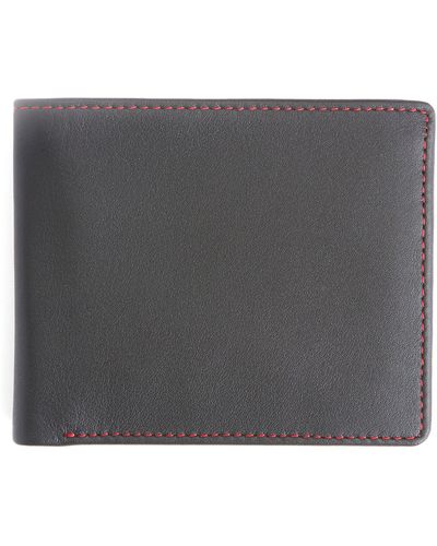 Royce New York RFID Blocking Tri-Fold Wallet Orange