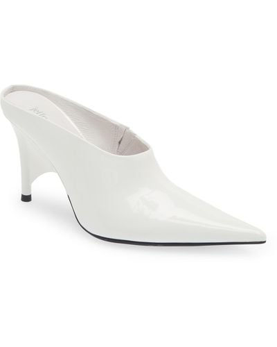 Jeffrey Campbell Vader Pointed Toe Mule - White
