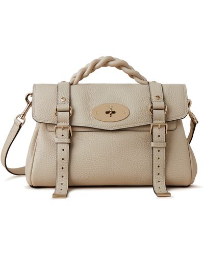 Mulberry Alexa Leather Satchel - Natural