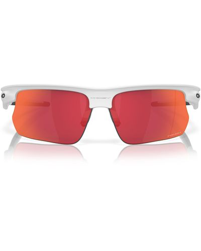 Oakley Bisphaera 68mm Prizm Gradient Oversize Polarized Rectangular Sunglasses - Red
