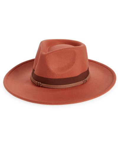 Treasure & Bond Knot Trim Panama Hat - Brown