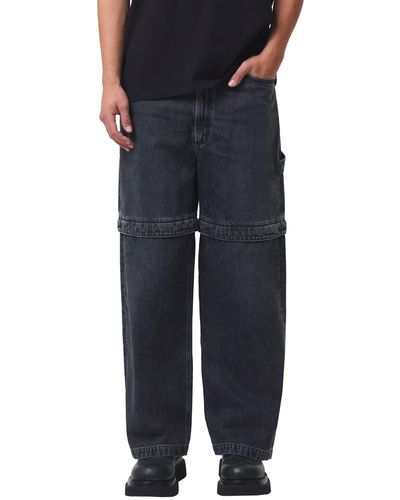 Agolde Rosco Relaxed Fit Zip-off Jeans - Blue