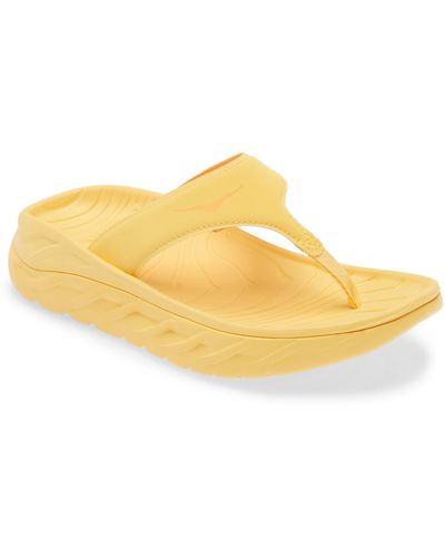 Hoka One One Gender Inclusive Ora Recovery Flip Flop - Yellow