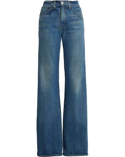 Nili Lotan Celia Bootcut Jeans - Blue