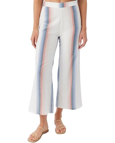 O'neill Sportswear Raegan Stripe Crop Flare Pants - Multicolor