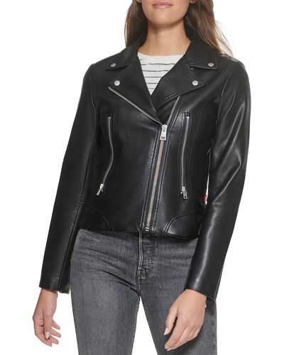 Levi's Faux Leather Moto Jacket - Black