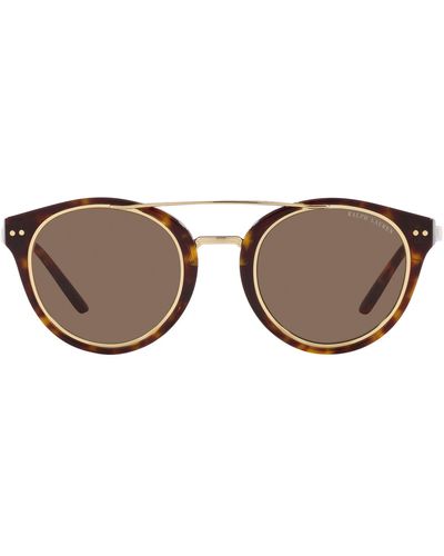 Ralph Lauren 49mm Round Sunglasses - Brown