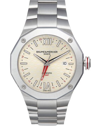Baume & Mercier Riviera 10658 Automatic Bracelet Watch - Gray