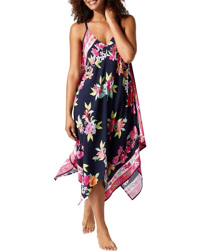 Tommy Bahama Floral Scarf Cover-up Dress - Multicolor