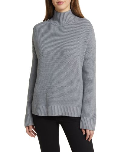 Nordstrom Chunky Turtleneck Sweater - Gray