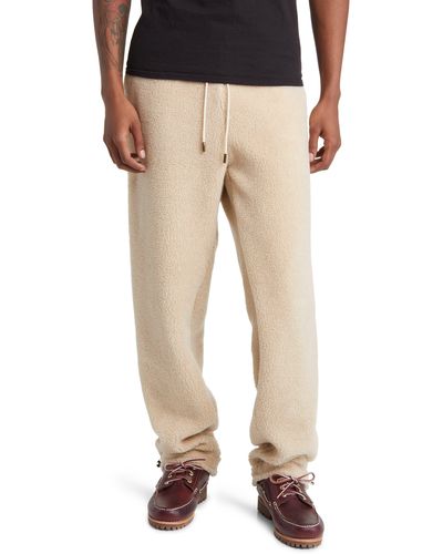 One Of These Days X Woolrich Faux Shearling Sweatpants - Natural