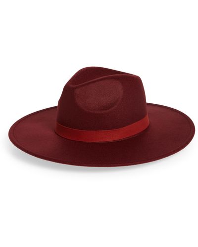 Treasure & Bond Felt Panama Hat - Red