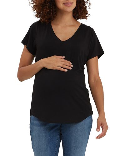 Nom Maternity The Maternity/nursing T-shirt - Black