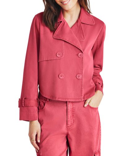 Splendid Portia Double Breasted Jacket - Red