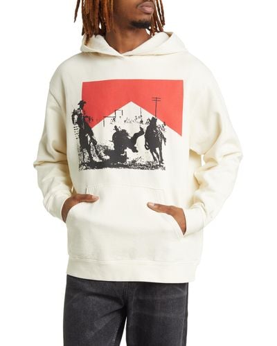 One Of These Days Cathedral Of Dust Cotton Graphic Hoodie - Natural
