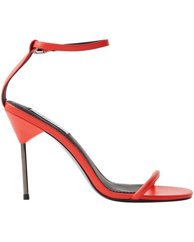 Reiss Carey Pin Heel Sandal - Red