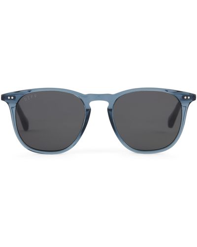 DIFF Maxwell 51mm Gradient Polarized Round Sunglasses - Gray