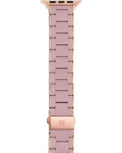 Michele Silicone 20mm Apple Watch® Watchband - Pink