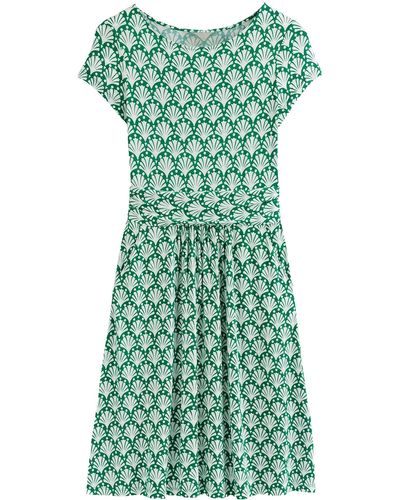Boden Amelie Print Jersey Dress - Green