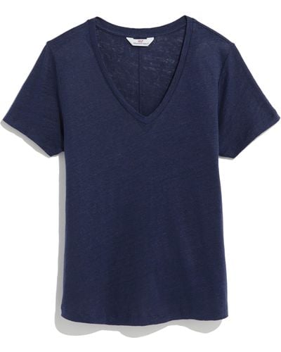 Vineyard Vines V-neck Linen T-shirt - Blue