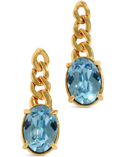 Alexis Bonbon Crystal Drop Earrings - Blue