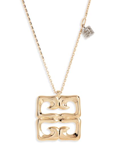 Givenchy 4g Liquid Pendant Necklace - Metallic