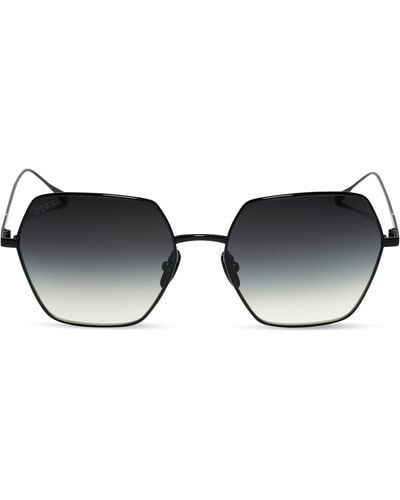 DIFF Harlowe 55mm Square Sunglasses - Black