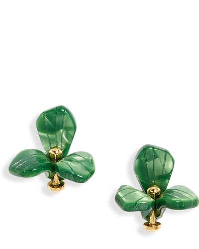 Lele Sadoughi Trillium Stud Earrings - Green