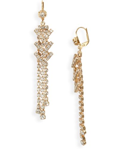 Gas Bijoux Triana Crystal Drop Earrings - White