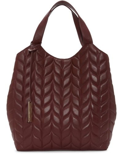 Vince Camuto Kisho Quilted Tote - Purple