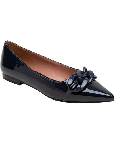 Linea Paolo Nora Pointed Toe Flat - Blue