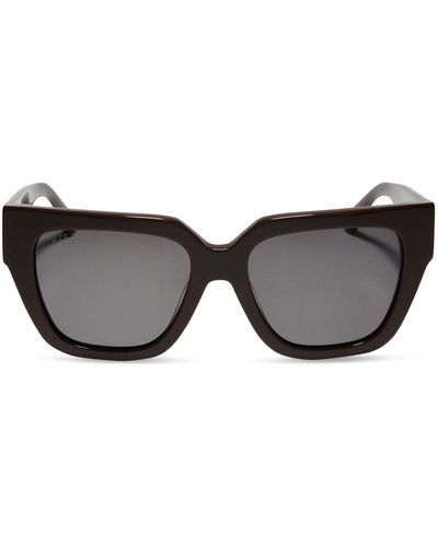DIFF Remi Ii 53mm Polarized Square Sunglasses - Black