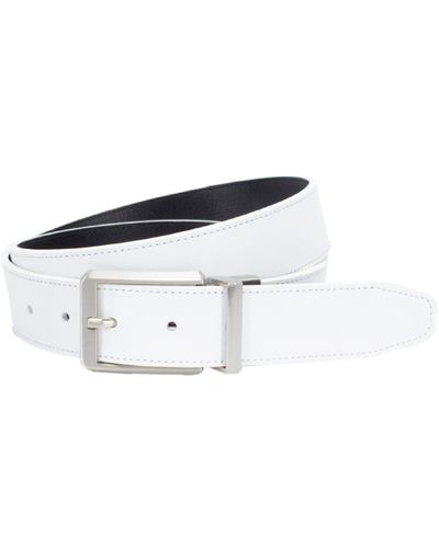 Nike Core Reversible Leather Belt - White