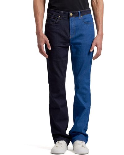 Monfrere Clint Two-tone Bootcut Jeans - Blue