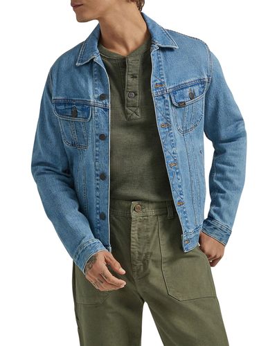 Lee Jeans Essential Relaxed Rider Denim Jacket - Blue