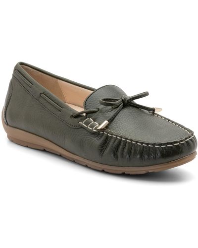 Ara Amarillo Leather Driving Shoe - Gray