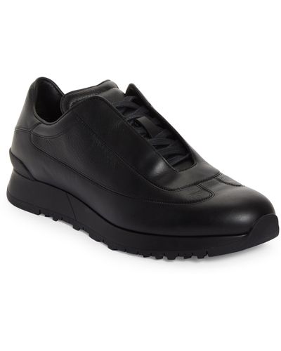 John Lobb River Leather Sneaker - Black