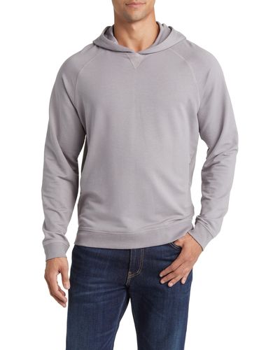 Johnnie-o Amos Pullover Hoodie - Gray