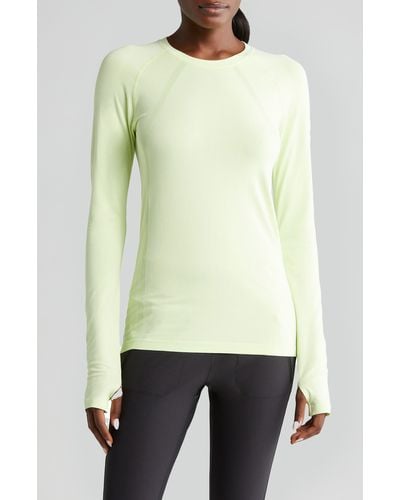 Zella Seamless Long Sleeve Top - Natural