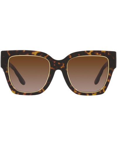 Tory Burch 52mm Gradient Square Sunglasses - Brown