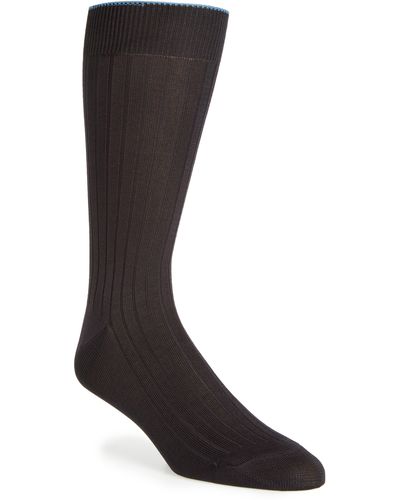 Nordstrom Shop Cotton Blend Socks - Black