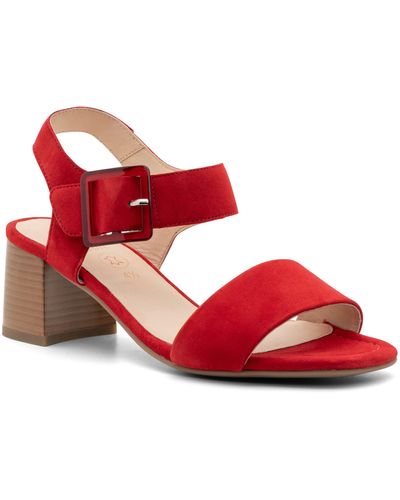 Ara Bethel Ankle Strap Sandal - Red