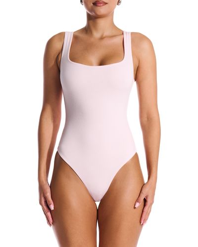 Naked Wardrobe The Nw Tank Bodysuit - White