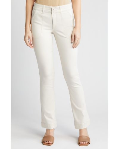 Wit & Wisdom 'ab'solution High Waist Flare Jeans - White