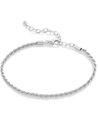 Monica Vinader Rope Chain Bracelet - White